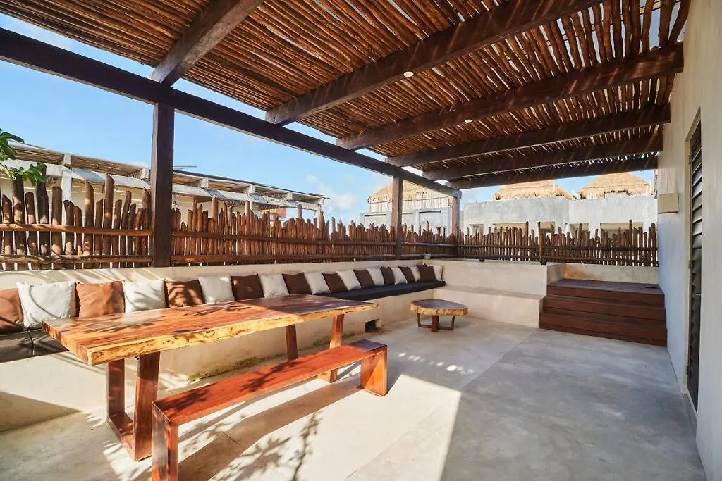 Апартаменты Tribu 306 Boho Design Gem In The Heart Of Tulum W/ Rooftop